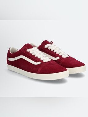 Vans Old Skool Red Suede Sneakers Men’s 7 Women’s 8.5